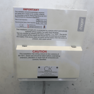 Electrical Installation Condition Reports Certificate