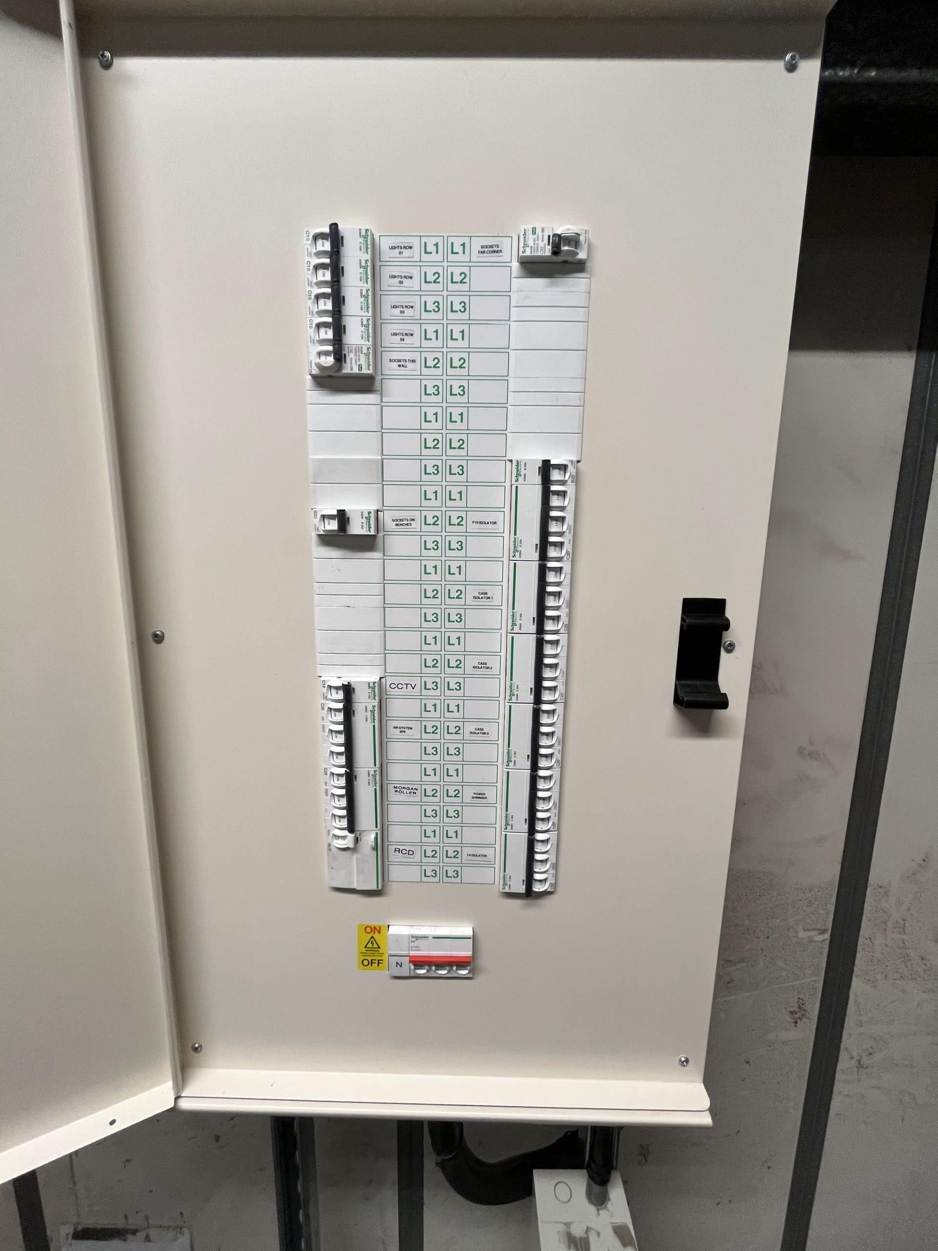 A commercial switchboard