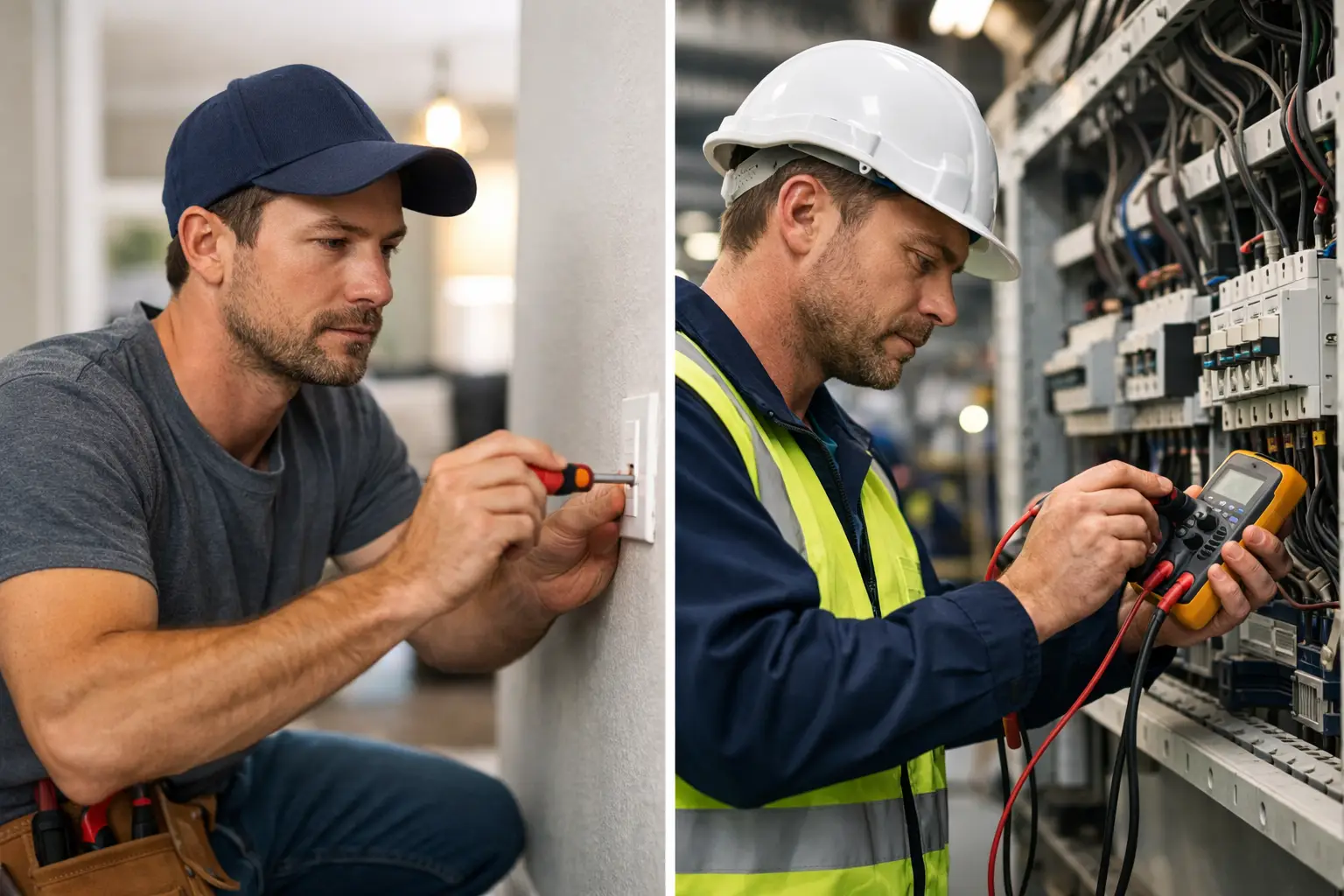 Domestic vs Commercial Electrician Differences